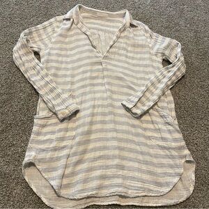 CP Shades Teton tunic striped resort beach vacation cotton lightweight